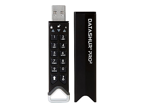 iStorage datAshur Pro2 - USB flash drive - encrypted - 16 GB - USB 3.2 Gen 1 - FIPS 140-2 Level 3