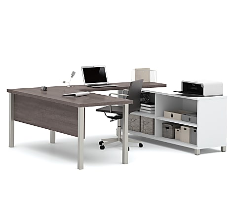 Bestar Pro-Linea 72"W U-Shaped Executive Computer Desk With