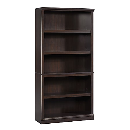 Sauder® Select 69 13/16"H 5-Shelf Transitional Bookcase, Brown/Medium Finish, Standard Delivery