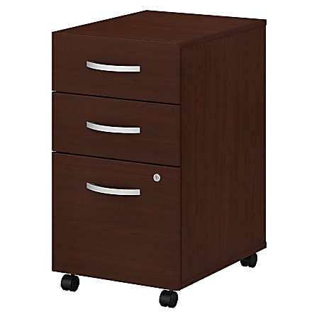Bush Business Furniture Studio C 20-1/6"D Vertical 3-Drawer Mobile File Cabinet, Harvest Cherry, Standard Delivery