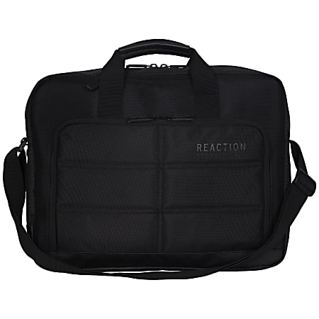 Kenneth Cole Reaction Hideout Computer Portfolio With 15.6 Laptop Pocket, Black