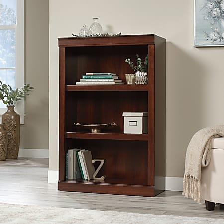 Realspace® 45"H 3-Shelf Bookcase, Mulled Cherry