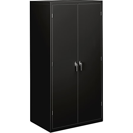 HON® Brigade Storage Cabinet, Fully Assembled, 72" H x 36" W x 18 1/4"D, Black