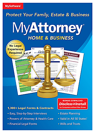 Avanquest Software MyAttorney Home &amp; Business, Windows&reg; Compatible, ESD