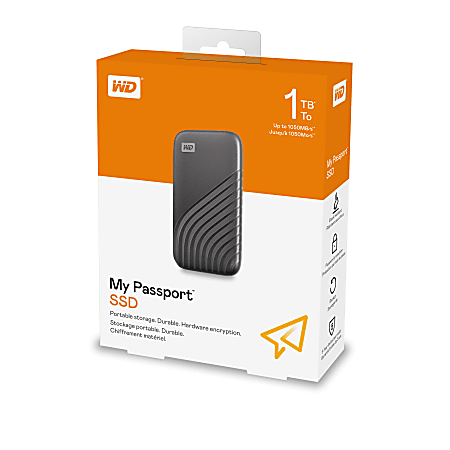 Gray Depot My Office 1TB - WD External Passport SSD