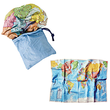 Round World Products World Scrunch Map, 24" x 36"