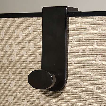 Innovative Storage Designs Over-The-Panel Style Single Hook, Ebony