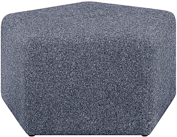 Lifestyle Solutions Galway Ottoman, 18”H x 32-2/5”W x 34”D, Blue