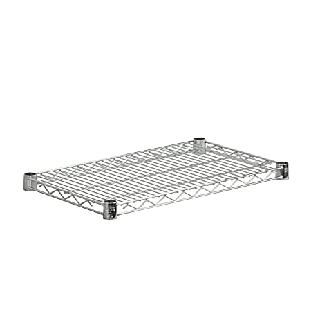 Honey-Can-Do Plated Steel Shelf, 14" x 24", Chrome