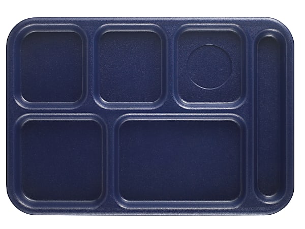 Cambro Co-Polymer® Compartment Trays, Navy Blue, Pack Of
