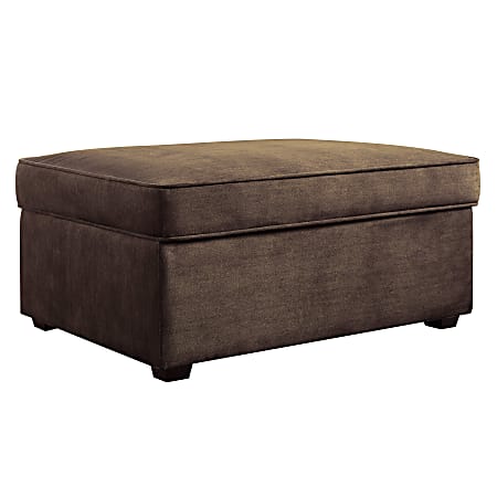 Serta® Olin Storage Ottoman, Wild Fawn/Black
