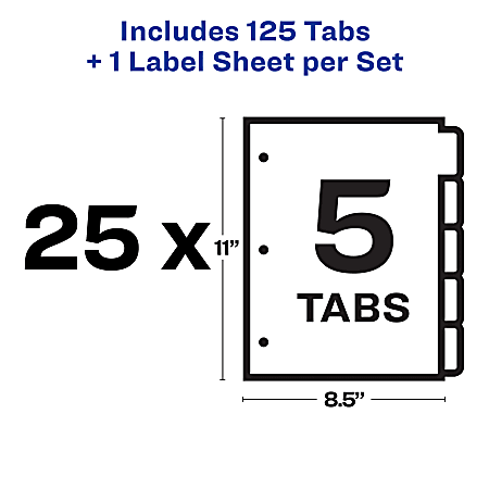 Avery Print Apply Clear Label Dividers With Index Maker Easy Apply ...