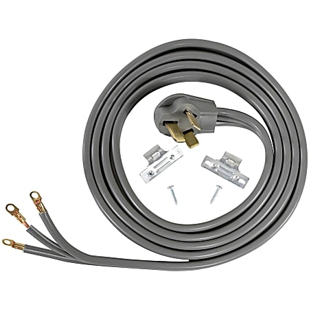 Certified Appliance Accessories 3-Wire Eyelet 50-Amp Range Cord - 250 V AC / 50 A - 10 ft Cord Length - 3-Wire / Right-angle Plug
