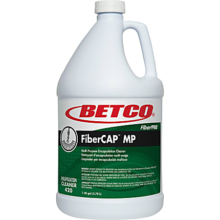 Betco FiberCAP MP Cleaner - 128 fl oz (4 quart) - 1 Each - Clear