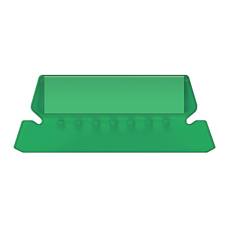 Pendaflex® Hanging File Folder Plastic Tabs, Green, Pack Of 25