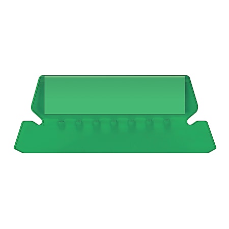 Pendaflex® Hanging File Folder Plastic Tabs, Green, Pack Of 25