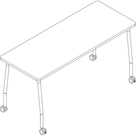 Lorell Training Table - For - Table TopLaminated Top - 300 lb Capacity - 29.50