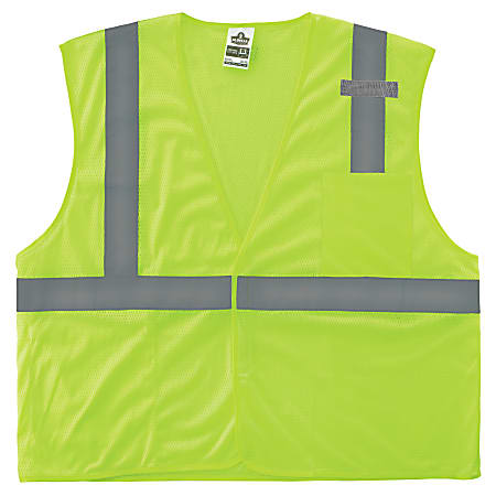 Ergodyne GloWear Mesh Hi-Vis Safety Vest, 3XL, Lime