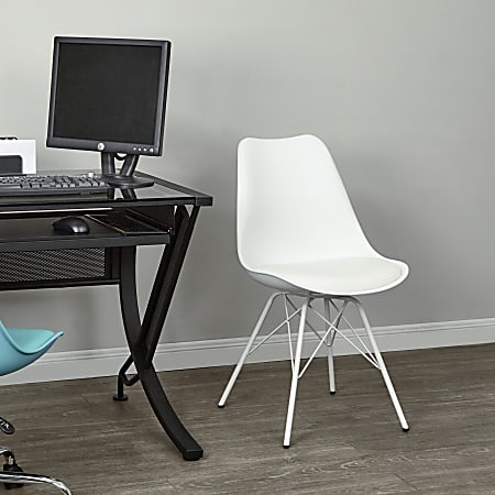 Ave Six Emerson Student Side Chair White Office Depot