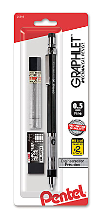 Pentel® Graphlet Mechanical Pencil, 0.5 mm, Black Barrel