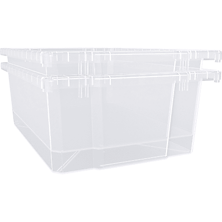 Lorell™ Plastic Storage Bin, Small Size, Clear