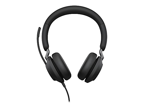 Jabra Evolve2 40 MS Stereo - Headset - on-ear - wired - USB-C - noise isolating - Certified for Microsoft Teams