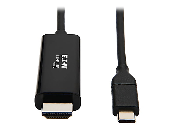 Tripp Lite by Eaton USB-C to HDMI Adapter Cable (M/M), 4K 60 Hz, 4:4:4, Thunderbolt 3 Compatible, Black, 9 ft. (2.7 m)