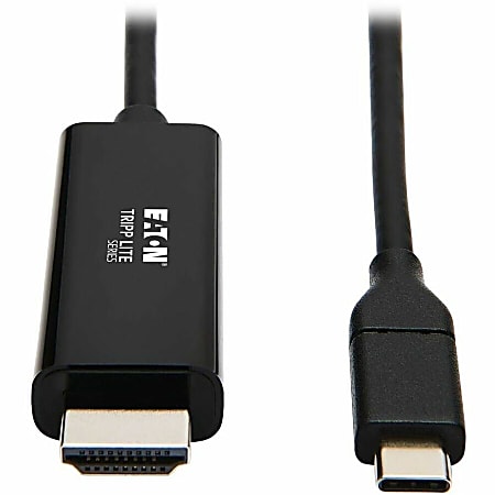 Tripp Lite by Eaton USB-C to HDMI Adapter Cable (M/M), 4K 60 Hz, 4:4:4, Thunderbolt 3 Compatible, Black, 9 ft. (2.7 m)
