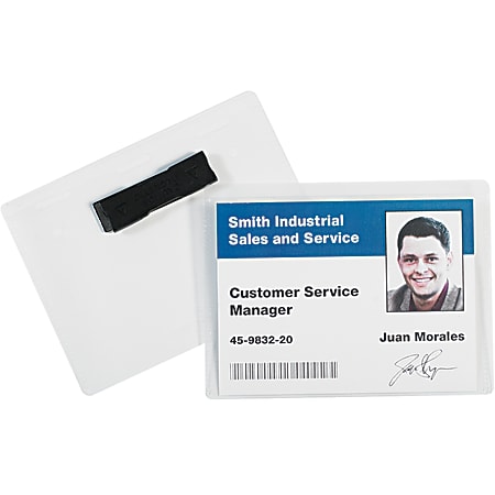 Office Depot® Brand Magnetic Badge Holders, 4