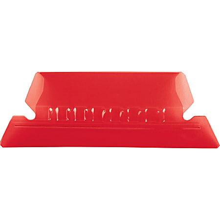 Pendaflex® Hanging File Folder Plastic Tabs, Red, Pack Of 25