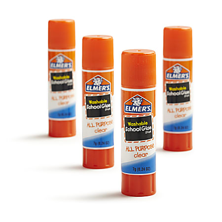  The Mega Deals Elmers Glue Sticks, 0.24 Ounce - Glue Sticks Bulk  12 Count, White Glue Stick, Clear,White : Grocery & Gourmet Food