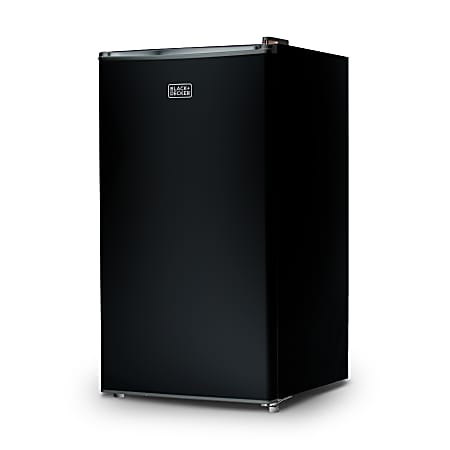 Black+Decker BCRK32B Refrigerator With Freezer Compartment, 3.2 Cu Ft, Black