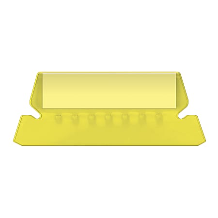 Pendaflex® Hanging File Folder Plastic Tabs, Yellow, Pack Of 25