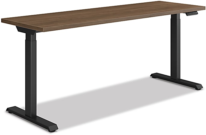 HON® Coordinate Height-Adjustable Writing Desk, 70"W, Pinnacle/Black