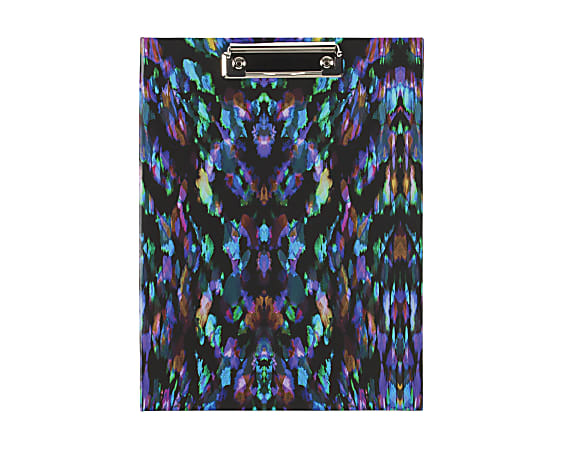 Nicole Miller Paperboard Clipfolio, 8 1/2" x 11", Aurora