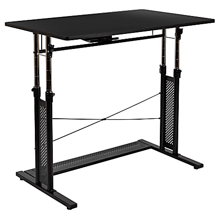 Sit stand desk home shop depot