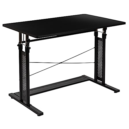 Flash Furniture 40 W Height Adjustable Sit To Stand Home Office