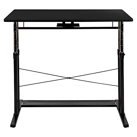 Flash furniture height adjustable sit 2025 to stand home office desk