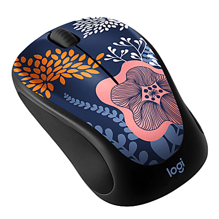 Logitech® Design Collection Limited Edition Wireless Mouse, Forest Floral