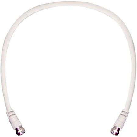 WilsonPro 2-Feet RG6 Coax Cable - 2 ft Coaxial Antenna Cable for Antenna - First End: 1 x F Connector Male Antenna - Second End: 1 x F Connector Male Antenna - Extension Cable - White