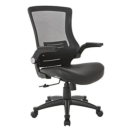 Office star products white screen back manager chair top