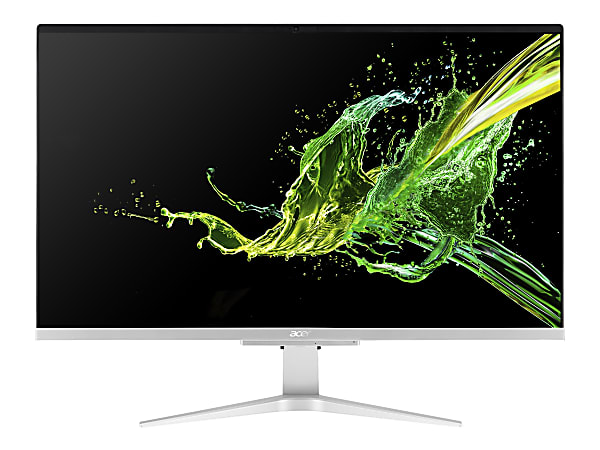 Acer Aspire C 27 C27-962 - All-in-one - Core i5 1035G1 / 1 GHz - RAM 12 GB - SSD 512 GB - GF MX130 - GigE, 802.11ac Wave 2 - WLAN: 802.11a/b/g/n/ac Wave 2, Bluetooth 5.0 - Win 10 Home 64-bit - monitor: LED 27" 1920 x 1080 (Full HD) - black