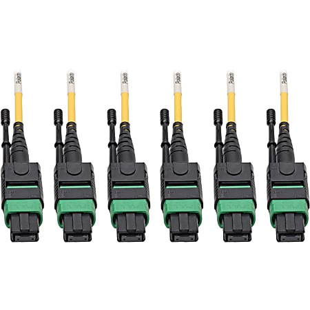 Eaton Tripp Lite Series MTP/MPO (APC) Singlemode Slim Trunk Cable, 24-Strand, 40/100 GbE, 40/100GBAS - N39211M3X8AP