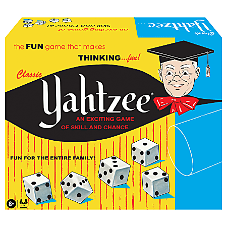 Winning Moves Classic Yahtzee With Retro Artwork, Ages 8+