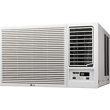 LG 23000 BTU Window Air Conditioner, Cooling & Heating - Cooler, Heater - 6740.63 W Cooling Capacity - 3399.62 W Heating Capacity - 1420 Sq. ft. Coverage - Dehumidifier - Remote Control - White