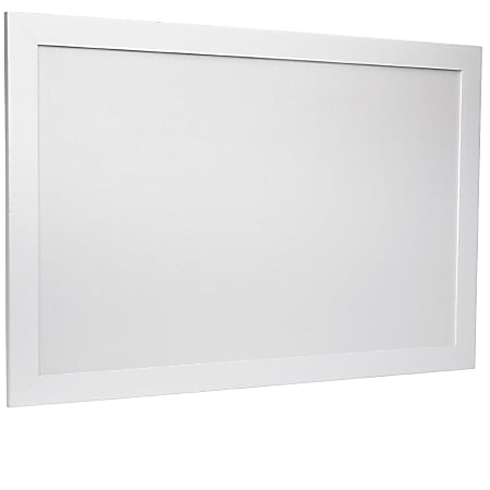 Excello Global Products Cork Bulletin Board, 24" x 36", White Wood Frame