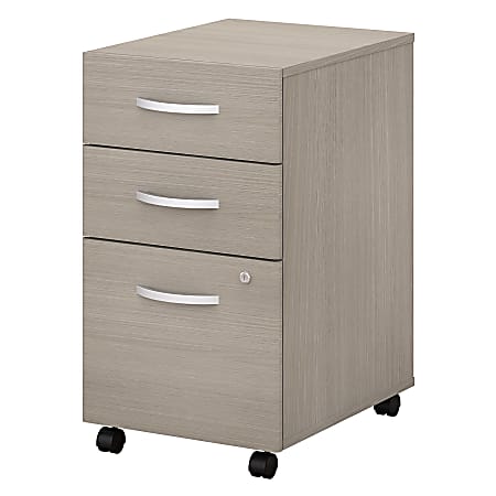 Bush Business Furniture Studio C 20-1/6"D Vertical 3-Drawer Mobile File Cabinet, Sand Oak, Delivery