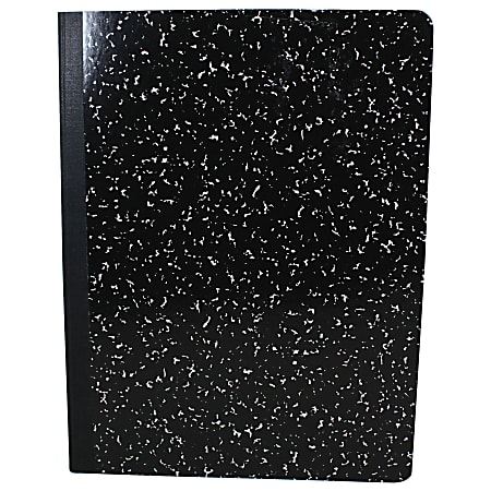 Sargent Art Composition Notebook, 7-1/2" x 9-3/4", Quadrille Ruled, 200 Pages (100 Sheets), Black, Pack Of 12 Notebooks