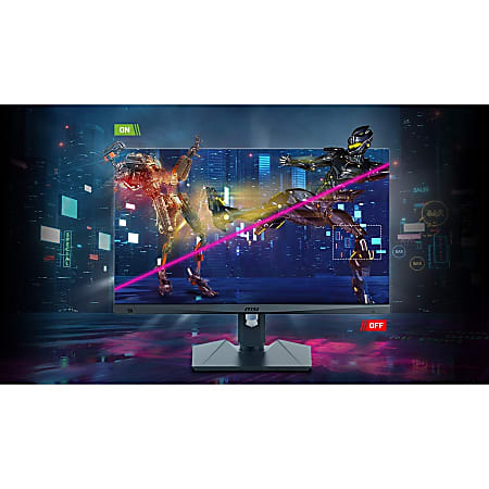 MSI Optix MAG274QRF QD 27 Class WQHD Gaming LCD Monitor 169 27 Viewable  Rapid IPS 2560 x 1440 1.07 Billion Colors G sync Compatible 300 Nit 1 ms  165 Hz Refresh Rate DisplayPort USB Hub - Office Depot