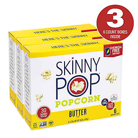 Skinny pop microwavable hot sale popcorn